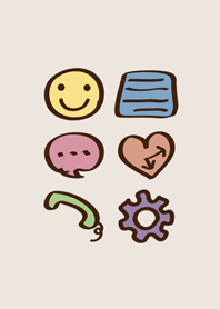 簡約風格的聊天主題啦！