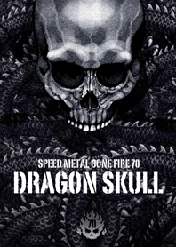Speed metal bone fire Dragon skull 70
