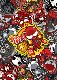 DADA Sticker Boom 01 Orijinal Red Black