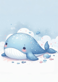 Bright cute little whale n.21