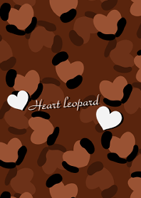 Heart leopard -Brown-