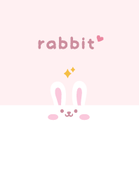 Rabbits. Glitter - Pink