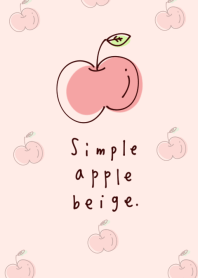 簡單的蘋果米色