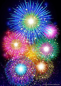 Glittering fireworks