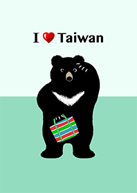 我愛台灣 ❤︎ 黑熊與茄芷袋. 9 無底紋
