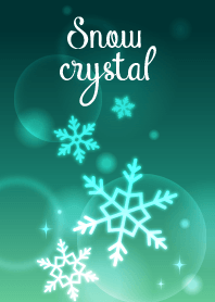 Snow crystal(green)@Winter Feature