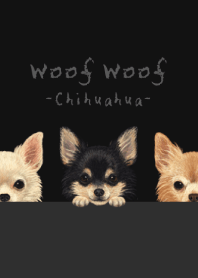 Woof Woof - Chihuahua L - BLACK/GRAY