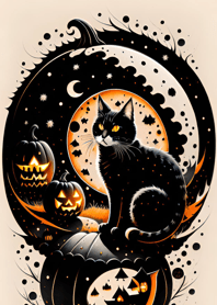 halloween cat 9B9643