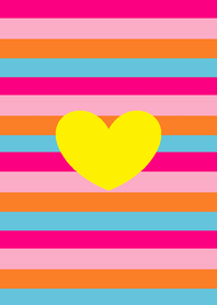 (Happy border yellow heart theme )