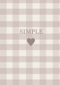 SIMPLE HEART :check browniebeige