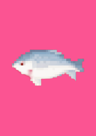 Fish Pixel Art Theme  Pink 01