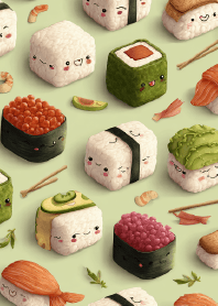 A Cat's Sushi Dream