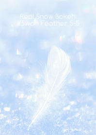 Real Snow Bokeh#Swan Feather 5-5