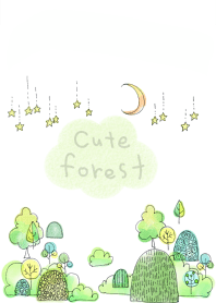 Scandinavian cute forest green.