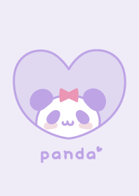 Panda Ribbon - Purple