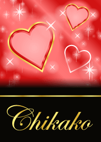 Chikako-name-Love forecast-Red Heart