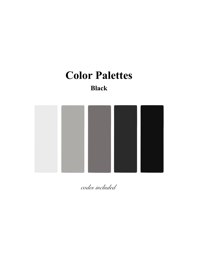 Color Palettes Black.