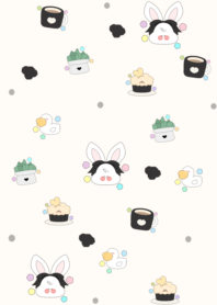 Rabbits in the Courtyard2