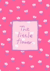 ピンクの小花