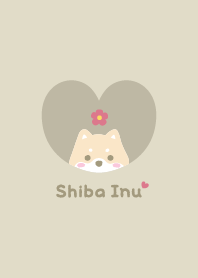 Shiba Inu2 Flower [YellowGreen]