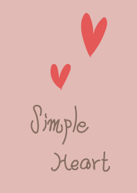 Simple pink beige heart2 g