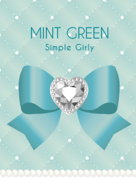 Quilted Ribbon Spring Green Emerald Mint