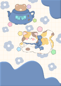 Little Cat Teapot Brown Bear