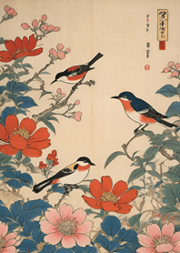 Ukiyo-e -Bird 812c93