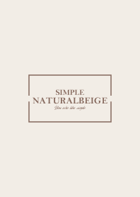 NATURAL BEIGE -SIMPLE-