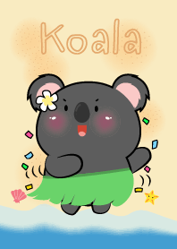 Black Koala Let Go to the Beach Theme