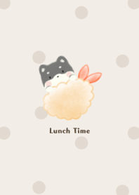 Black Shiba in Obento dot