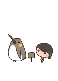 penguin staring - 02 - with