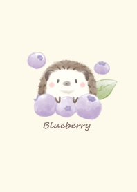 Hedgehog and Blueberry -yellow-