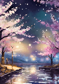 美しい夜桜の着せかえ#658