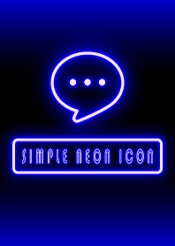 Simple Neon Icon Blue Light Wv Line Theme Line Store Simple Neon Icon Blue Light Wv Line Theme Line Store
