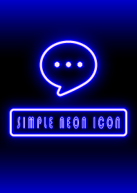 Simple neon icon-blue Light WV