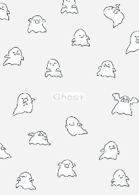 ghost halloween simple gray theme