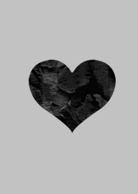 Simple Gray Heart Camouflage