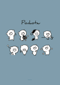 เบจ บลู : Monochrome ponkotsu