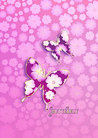 Butterfly twins.#78 cherry blossoms