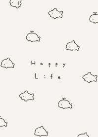 ゆるいサメと仲間たち | ダークブラウン