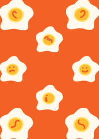 fried egg socute orange yellow chibi