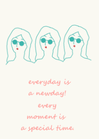everyday is a newday (green pink)