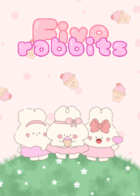 five rabbits