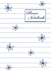 Flower Note*Navy color