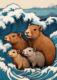 Ukiyo-e - Capybara c21AeF
