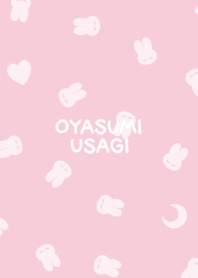 OYASUMI USAGI  #Pattern #pink