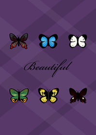 可愛迷人小蝴蝶！(深紫色)