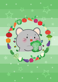 หนู ชอบกินผัก เรียบง่าย