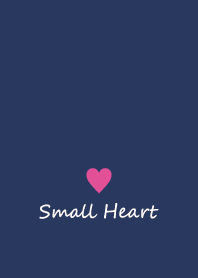 Small Heart *Navy+Pink 33*
